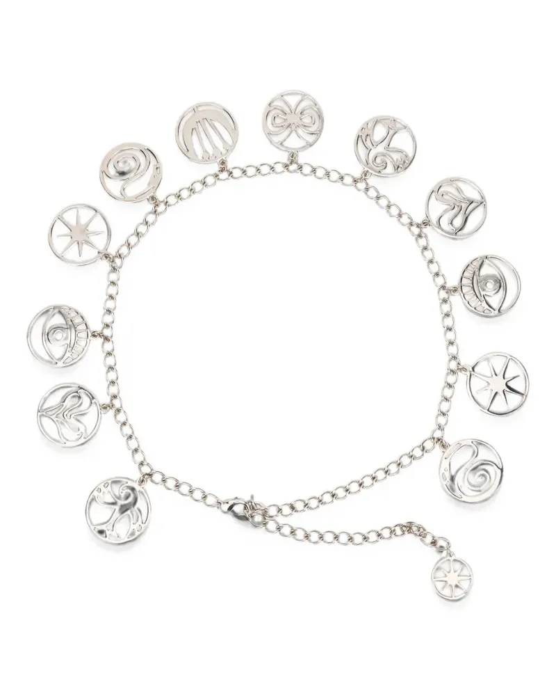 Alberta Ferretti pendant chain belt - Silber Silber