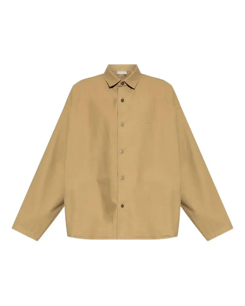 Fear of God Essential Jacke mit Logo-Stickerei - Nude Nude