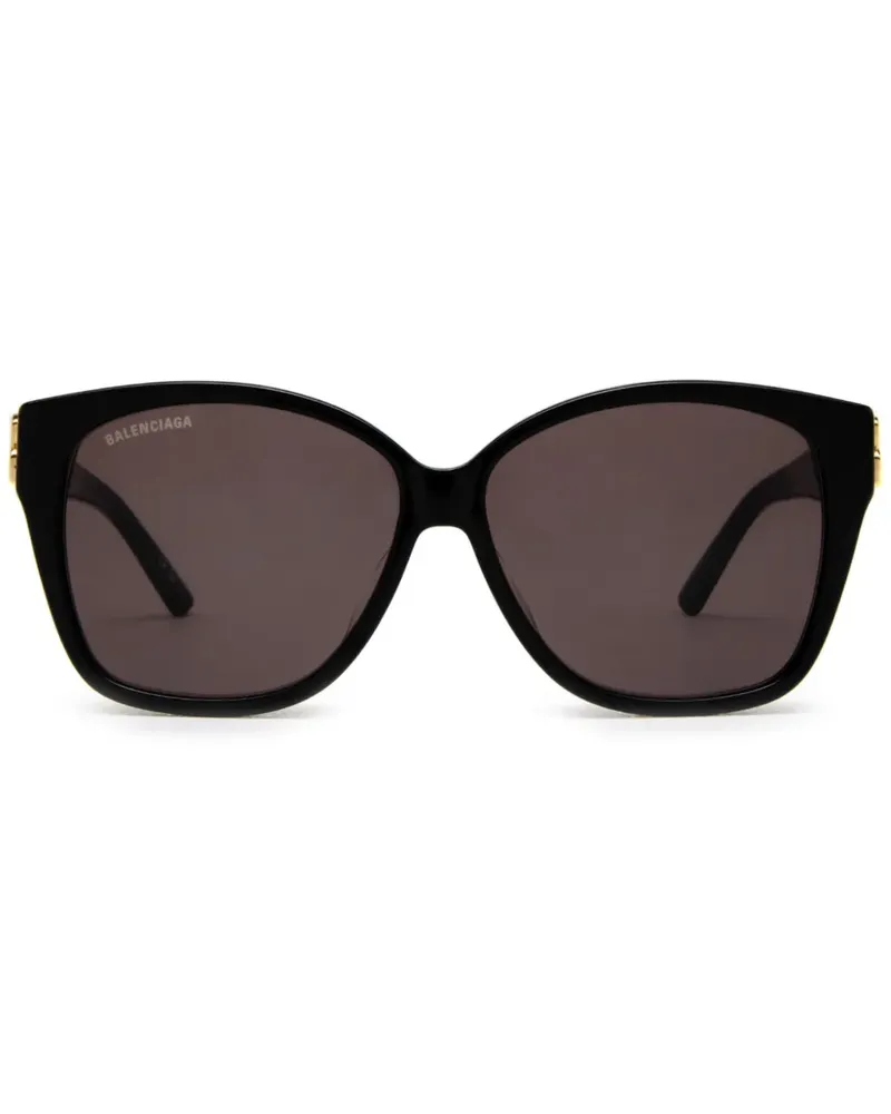 Balenciaga Sonnenbrille mit Oversized-Gestell - Schwarz Schwarz
