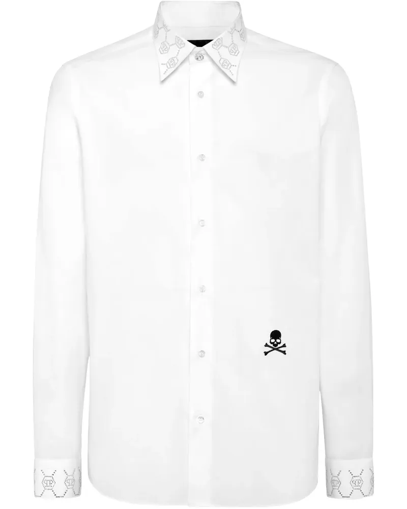 Philipp Plein Hemd mit Monogramm - Weiß Weiß