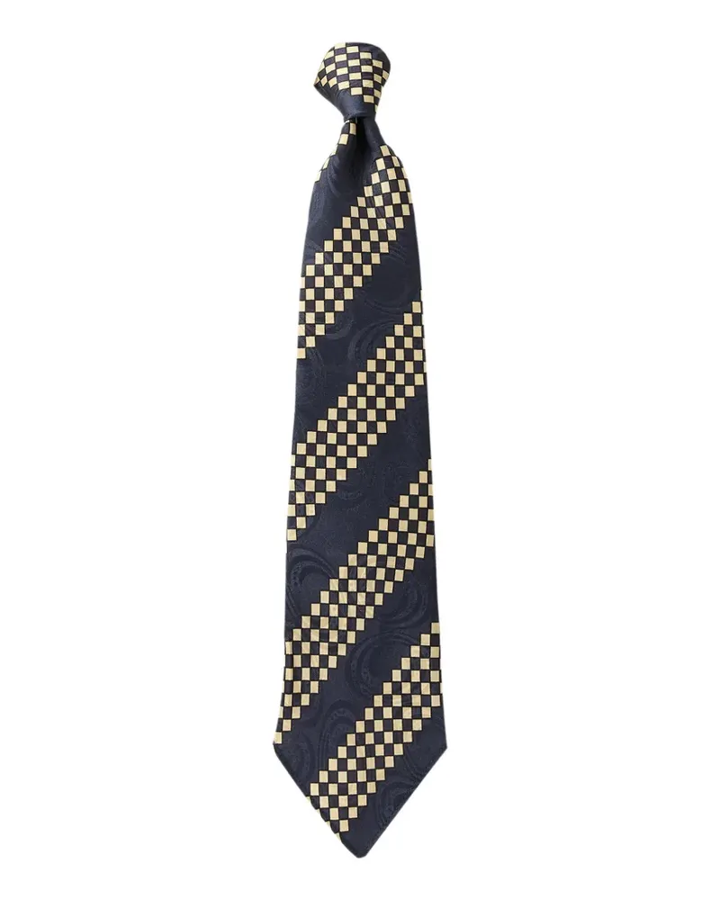 Ralph Lauren Karierte Krawatte aus Paisley-Jacquard - Blau Blau