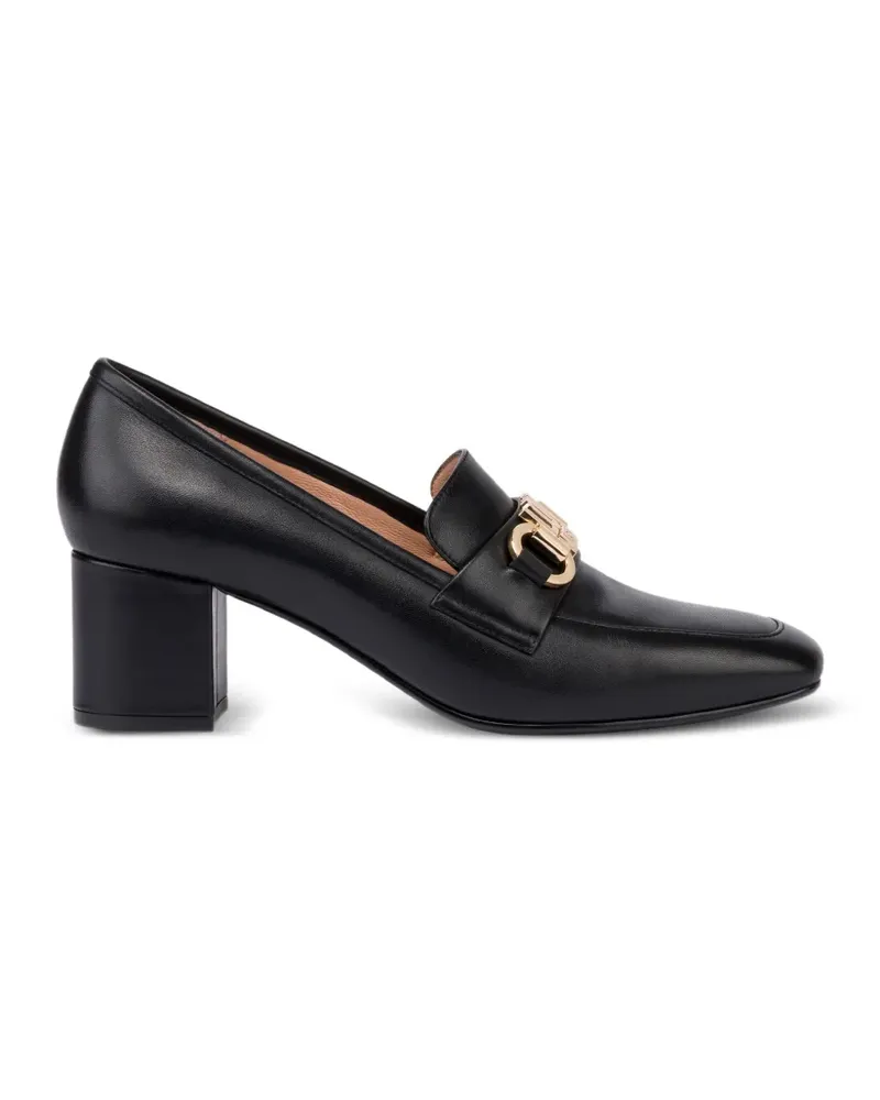 Moschino Pumps mit Logo-Schild - Schwarz Schwarz