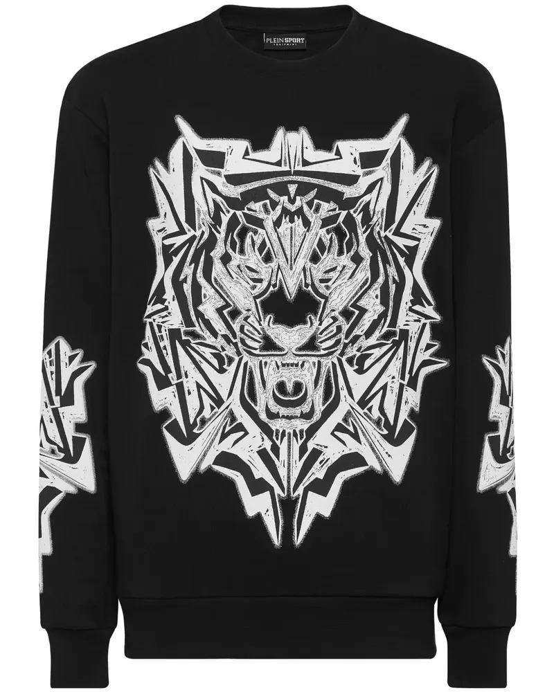 Philipp Plein Sweatshirt mit grafischem Print - Schwarz Schwarz
