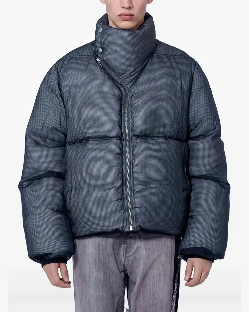 Rick Owens quilted high-neck jacket - Grau Grau
