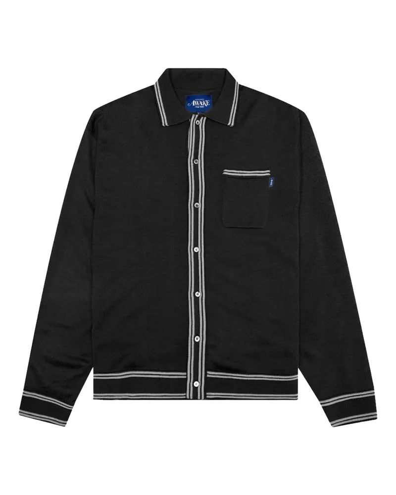 AWAKE NY button-up cardigan - Schwarz Schwarz