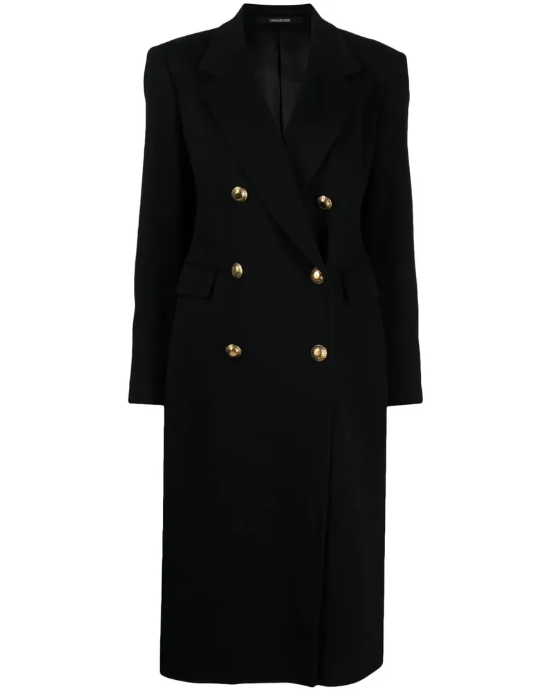 Tagliatore Meryl Mantel aus Filz - Schwarz Schwarz