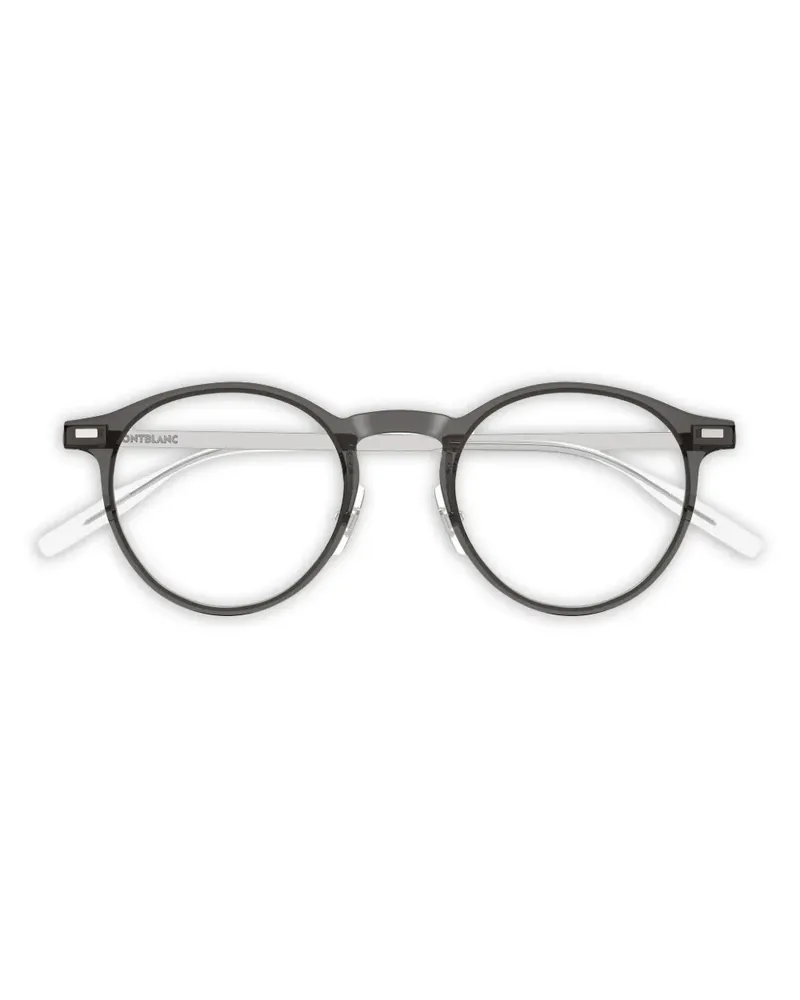 Montblanc Brille mit rundem Gestell - Grau Grau