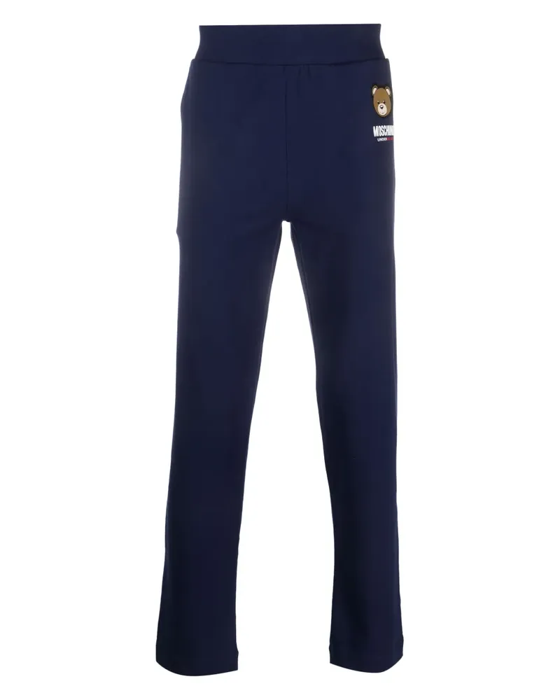 Moschino Jogginghose mit Teddy-Print - Blau Blau
