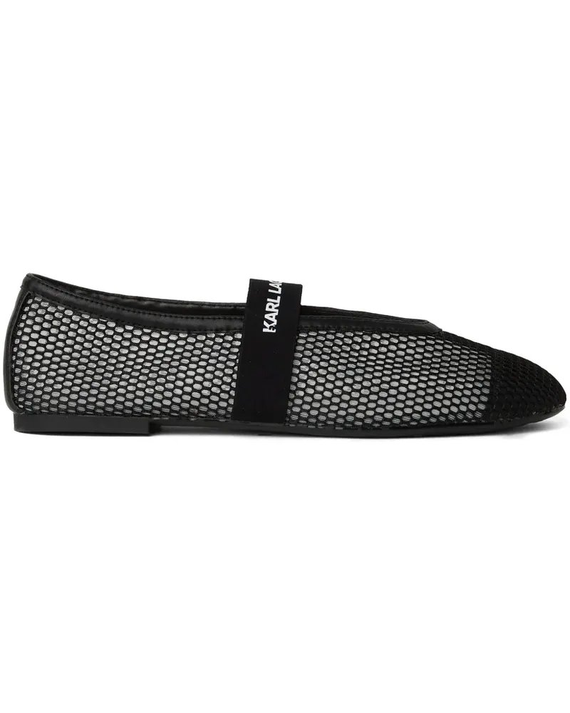 Karl Lagerfeld Karo Ballerinas - Schwarz Schwarz