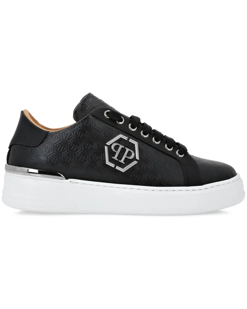 Philipp Plein Sneakers mit Monogramm - Schwarz Schwarz