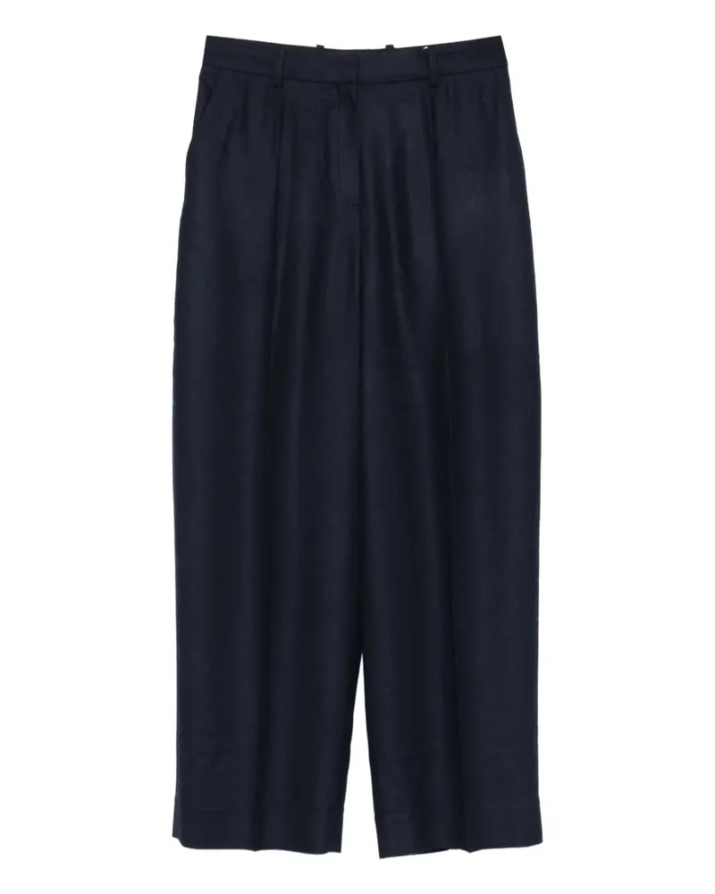 Totême Hose aus Flanell - Blau Blau