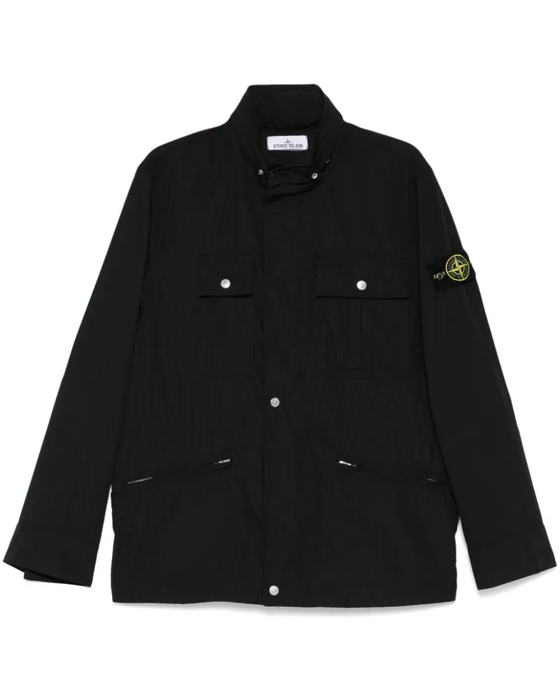Stone Island Jacke im Utility-Look - Schwarz Schwarz