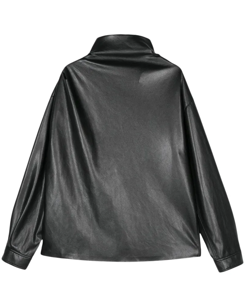 Nanushka Drapiertes Top - Schwarz Schwarz