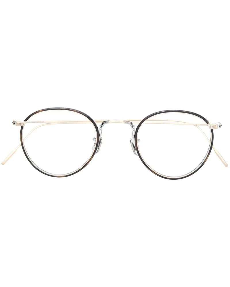 EYEVAN 7285 Brille mit rundem Gestell - Metallic Metallic