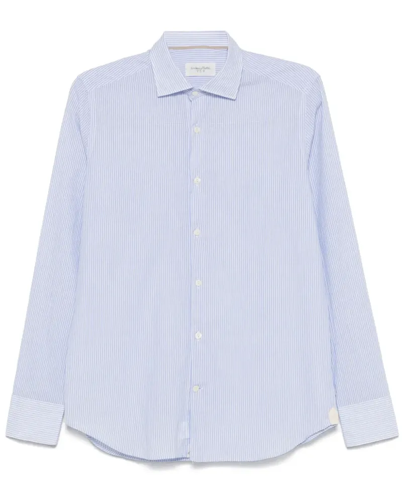 Tintoria Mattei Gestreiftes Hemd - Blau Blau