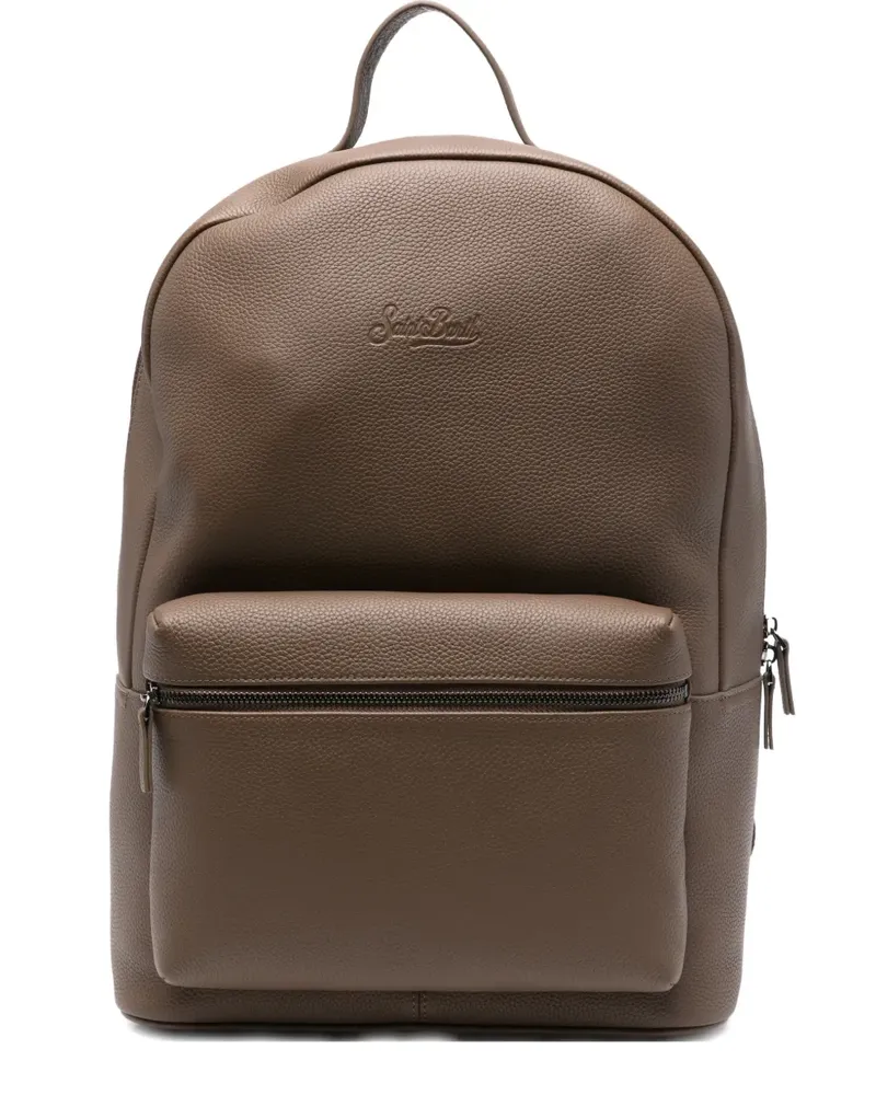 MC2 Saint Barth Rucksack mit geprägter Tasche - Braun Braun