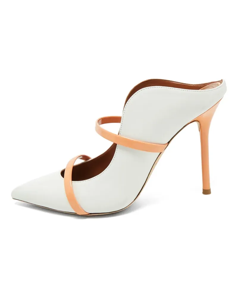 Malone Souliers Maureen Pumps mit abgerundeten Riemen - Weiß Weiß