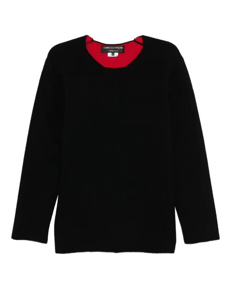 Comme des Garçons Pullover mit Rundhalsausschnitt - Schwarz Schwarz