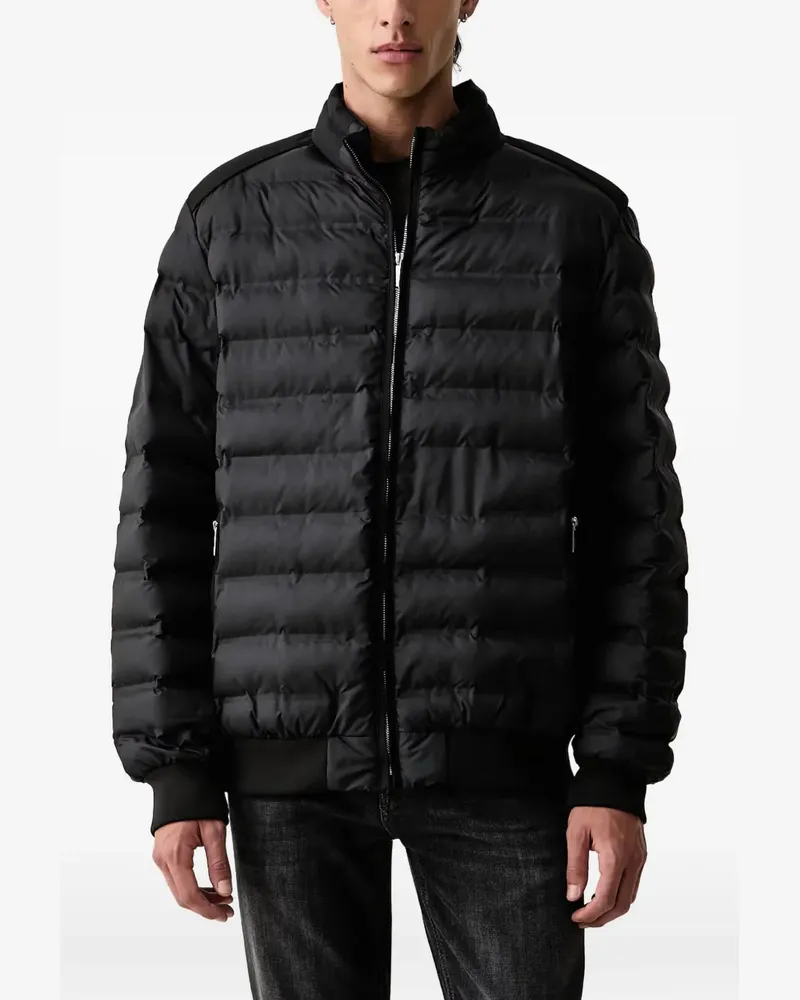 Karl Lagerfeld Gesteppte Jacke mit Stehkragen - Schwarz Schwarz