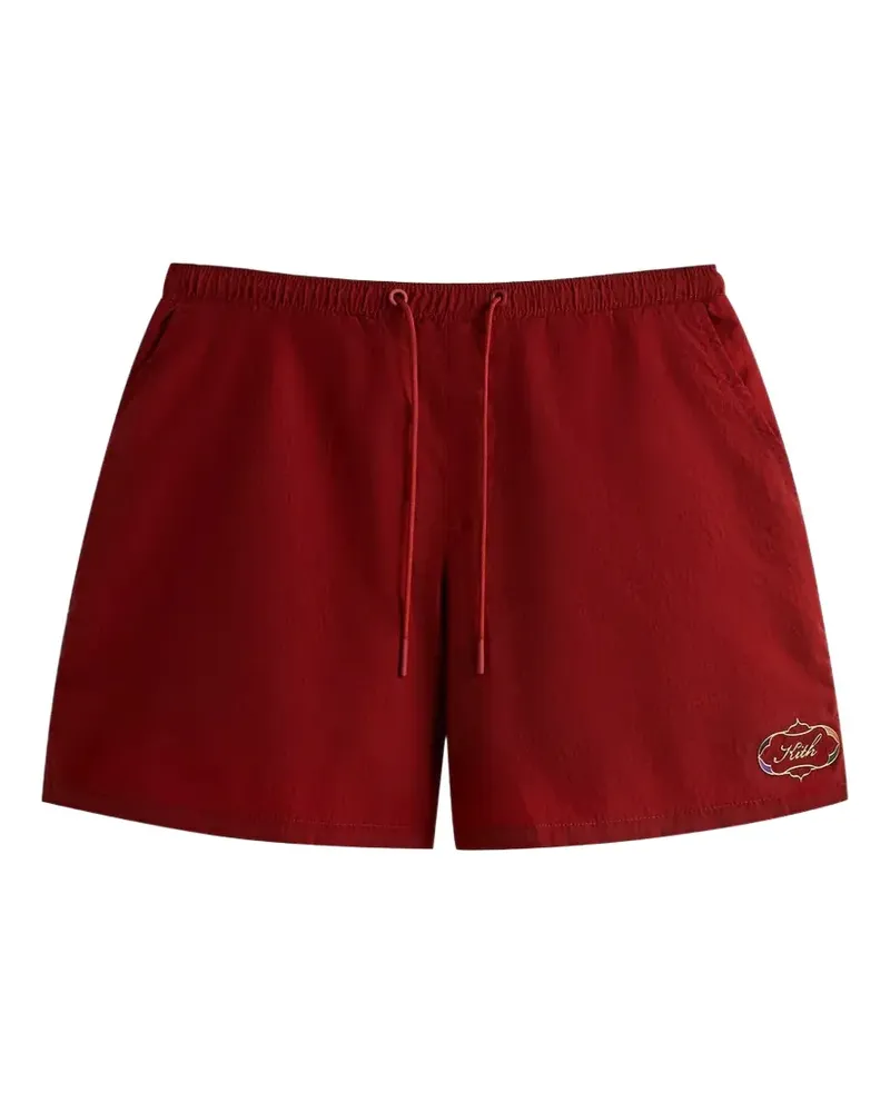 KITH Collins drawstring swim shorts - Rot Rot