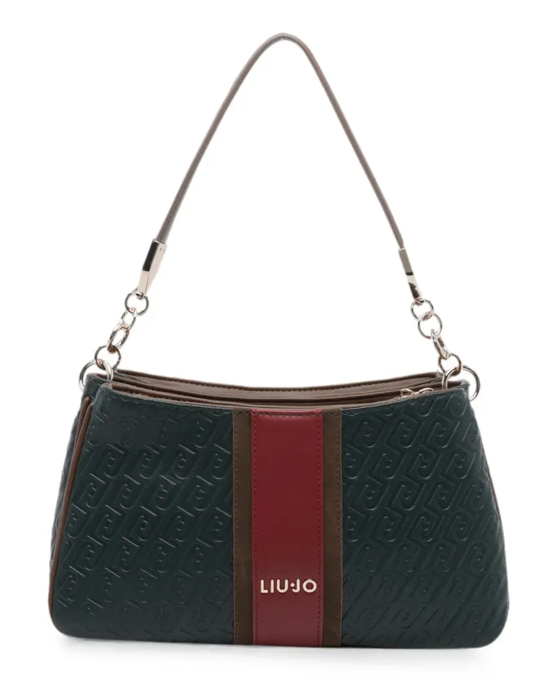 Liu Jo Schultertasche mit Monogramm-Prägung - Grün Grün
