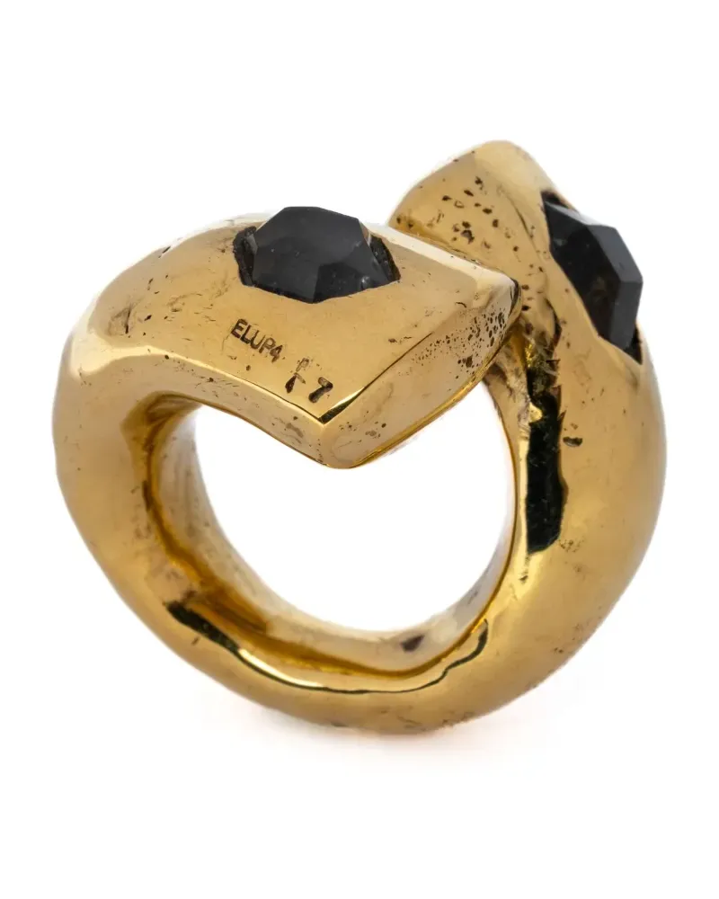 Parts Of Four Big Twisted Druid Diamant-Ring - Gold Gold