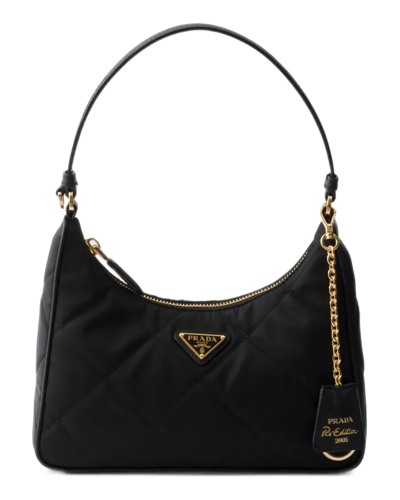 Prada Re-Edition 2005 Re-Nylon quilted mini-bag - Schwarz Schwarz