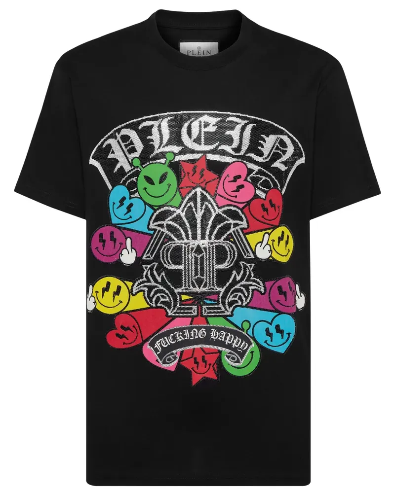 Philipp Plein T-Shirt mit Logo-Print - Schwarz Schwarz