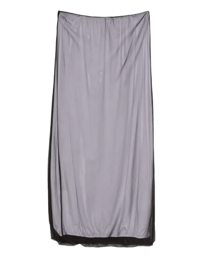 MSGM mesh maxi skirt - Nude Nude
