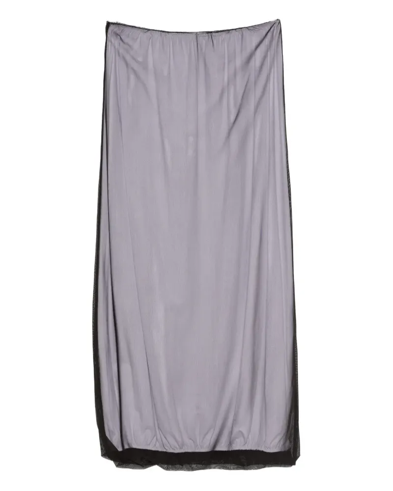 MSGM mesh maxi skirt - Nude Nude