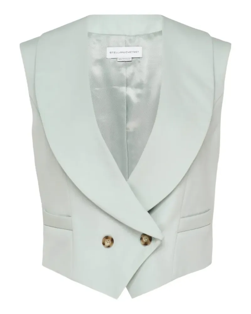 Stella McCartney double-breasted shawl-lapel gilet - Blau Blau