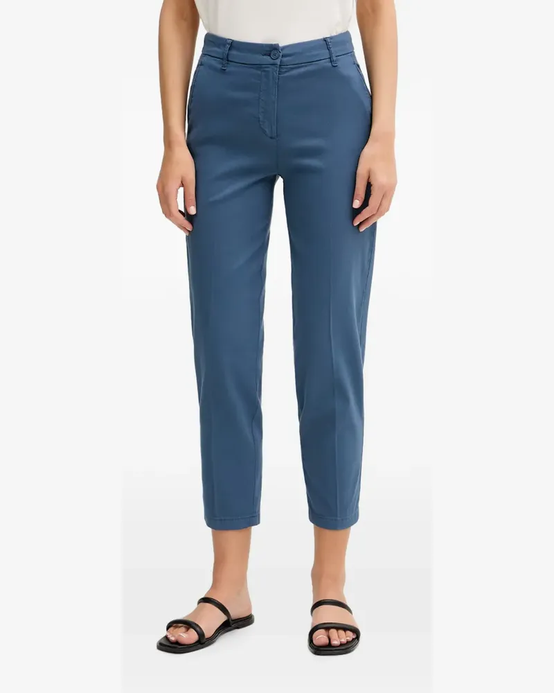 Benetton Schmale Cropped-Hose - Blau Blau