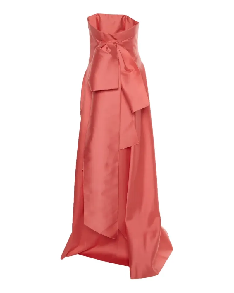 Paule Ka draped strapless maxi gown - Rosa Rosa