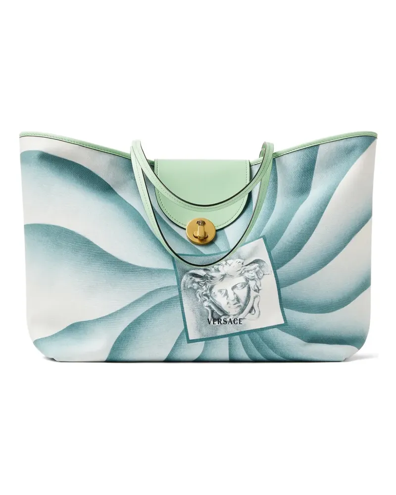 Versace Vivian printed large canvas tote - Weiß Weiß