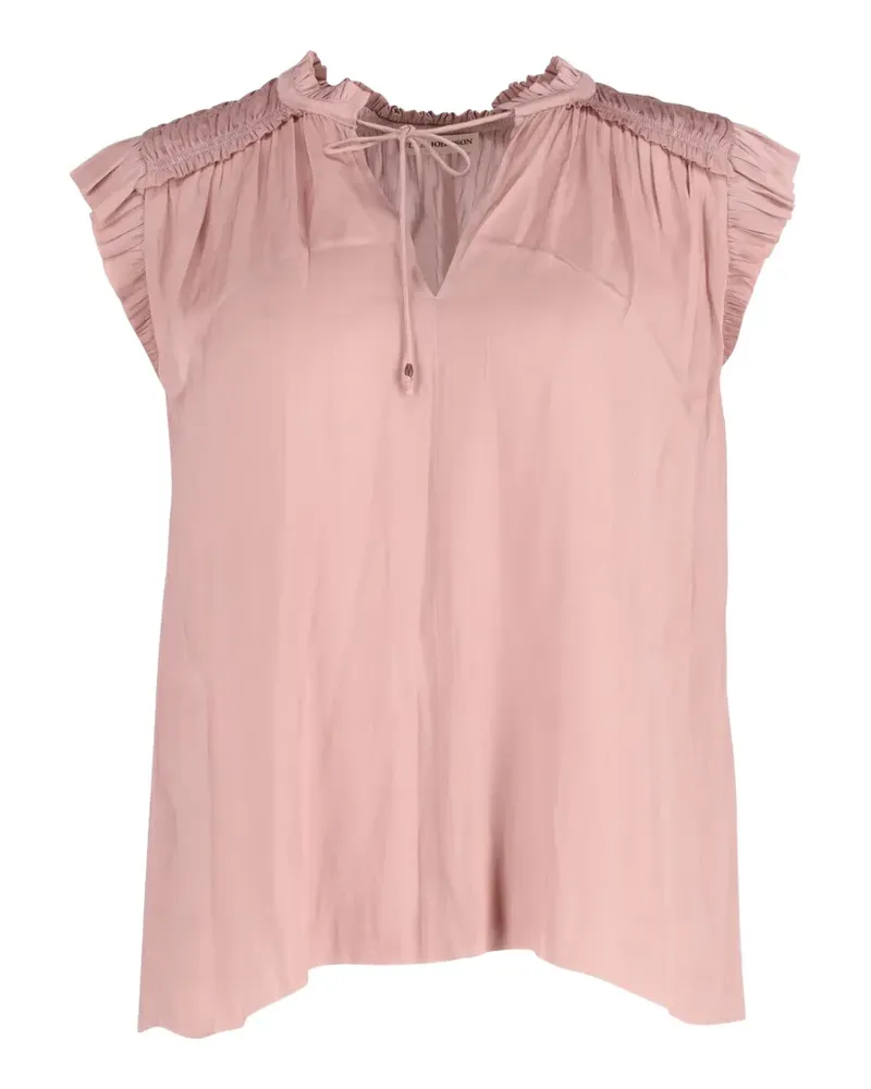 Ulla Johnson plisse-detail blouse - Rosa Rosa