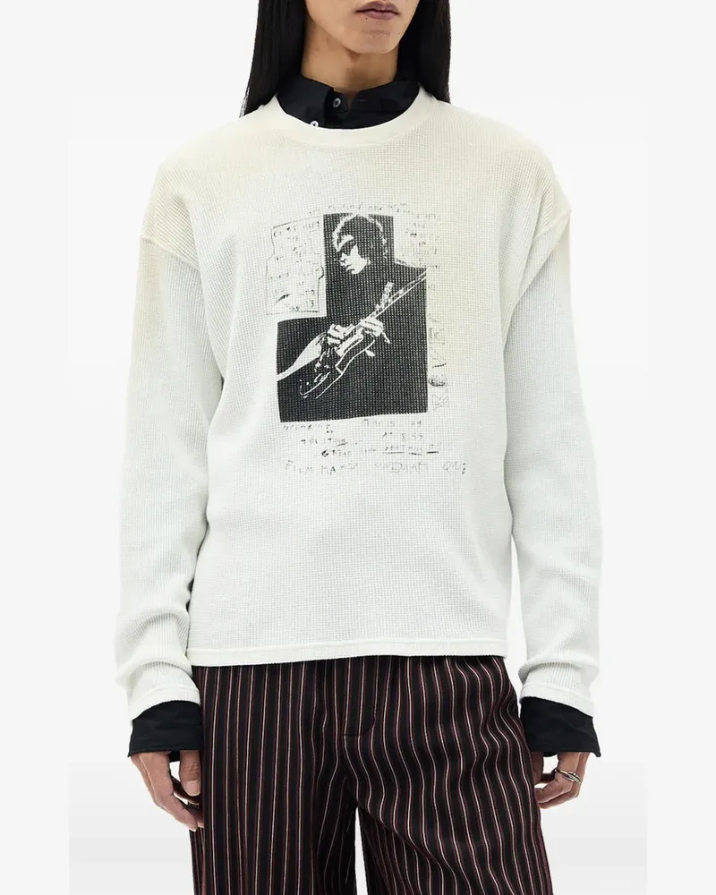 Ann Demeulemeester Emil long-sleeve T-shirt - Weiß Weiß