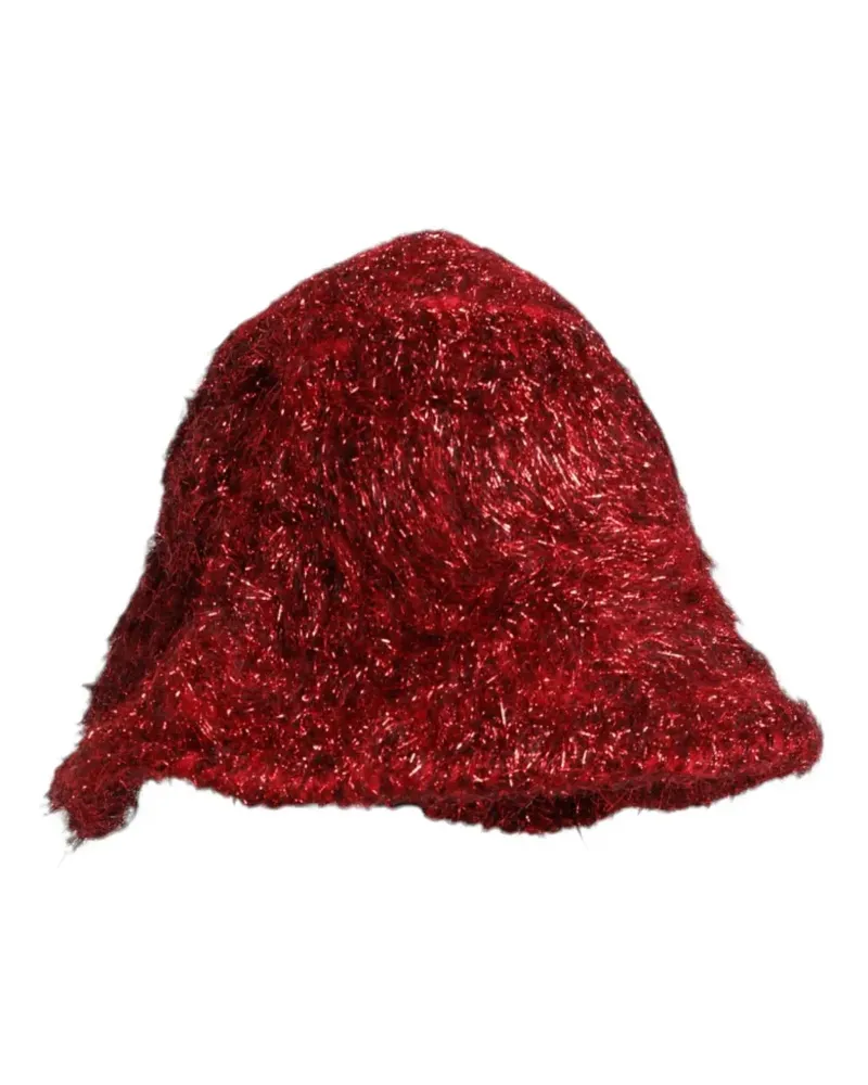 Dolce & Gabbana Fischerhut mit Lametta-Effekt - Rot Rot