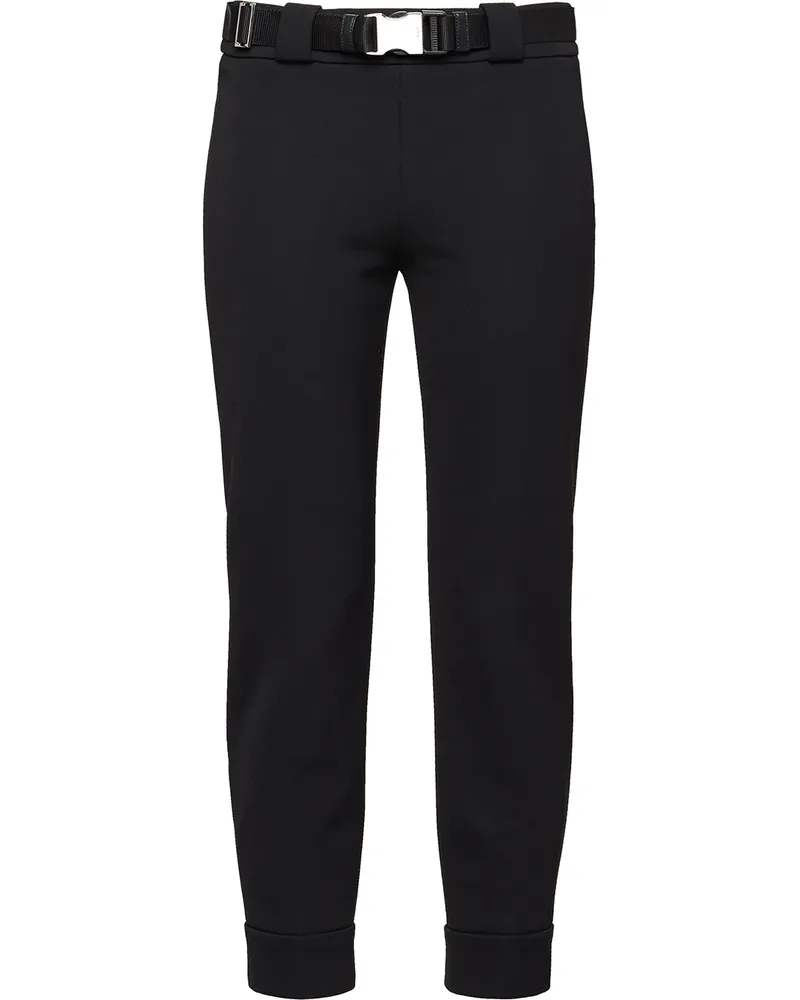 Prada Hose mit Reißverschlussdetail - Schwarz Schwarz