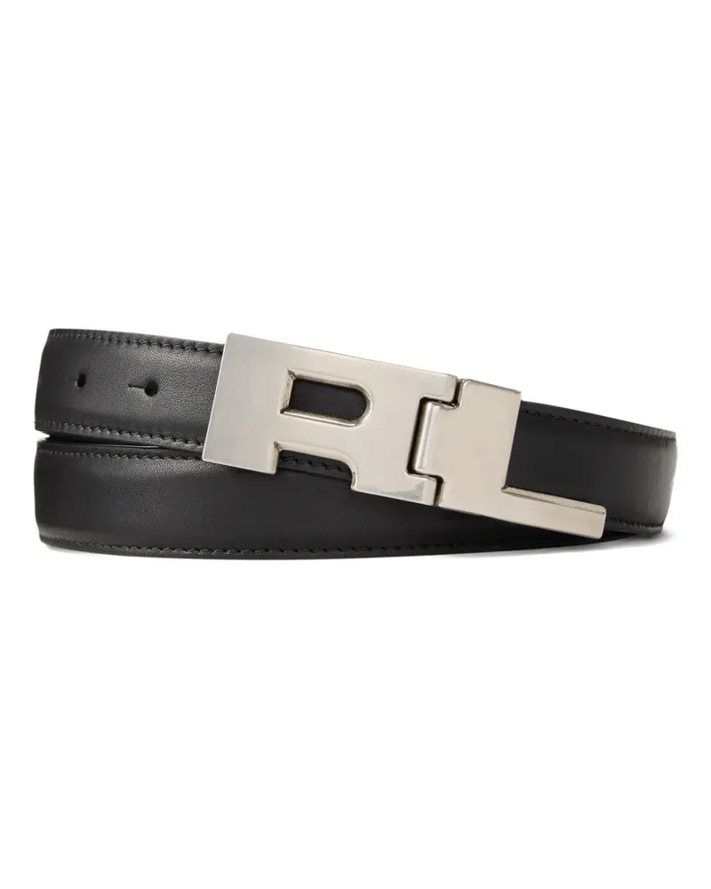 Ralph Lauren Ledergürtel mit Logo-Schnalle - Schwarz Schwarz