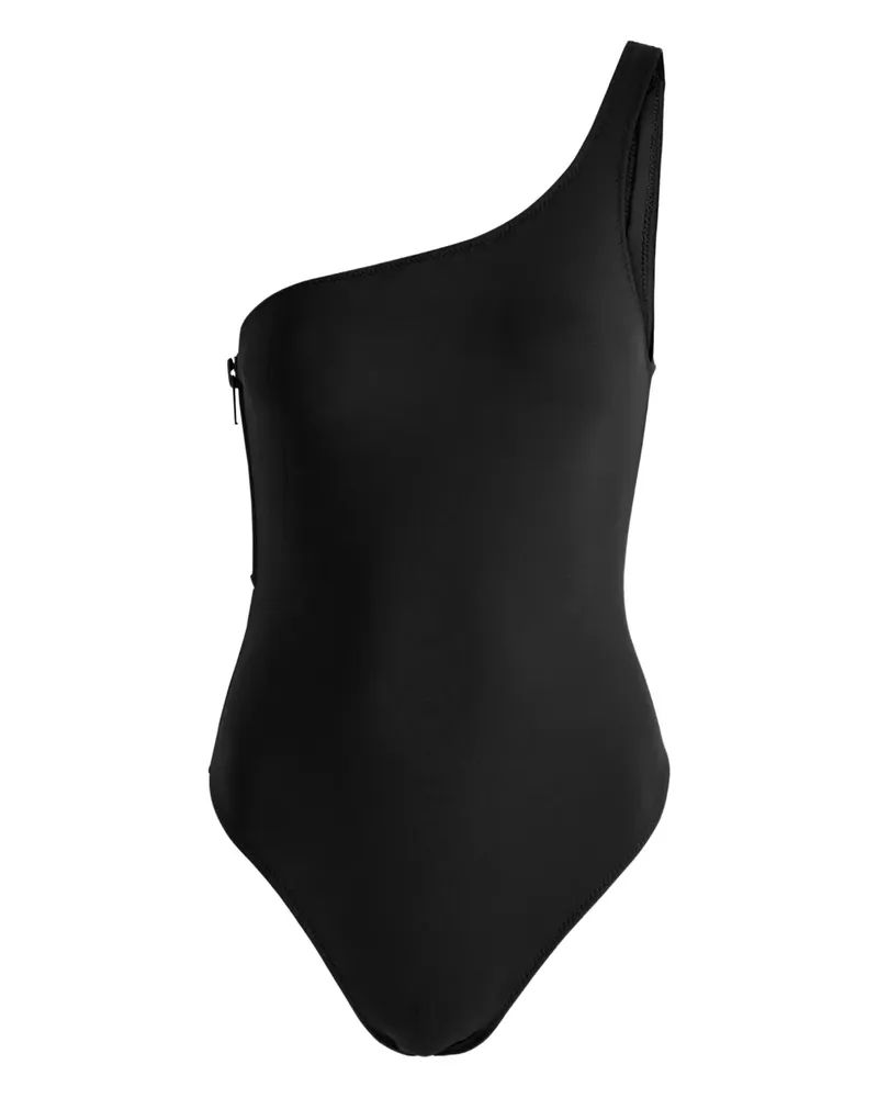 Lisa Marie Fernandez one-shoulder swimsuit - Schwarz Schwarz
