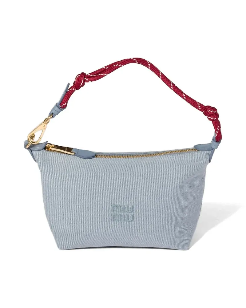 Miu Miu Gabardine-Tasche - Blau Blau
