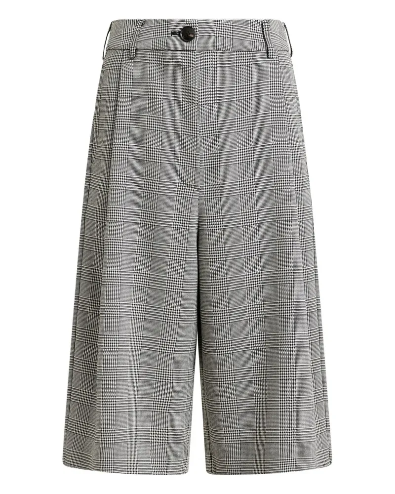 Essentiel Knielange Plissee-Shorts - Grau Grau