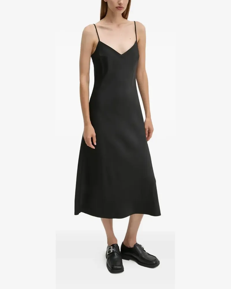 Day Birger et Mikkelsen Kleid mit V-Ausschnitt - Schwarz Schwarz