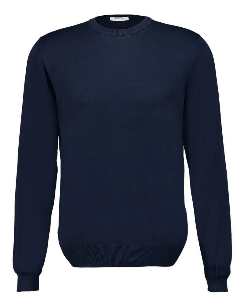 Boglioli Klassischer Pullover - Blau Blau
