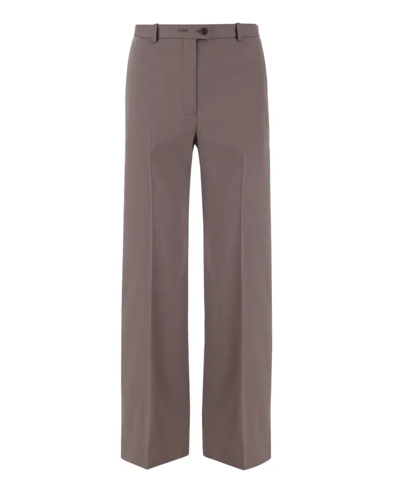 Jil Sander pressed-crease straight-leg trousers - Grau Grau