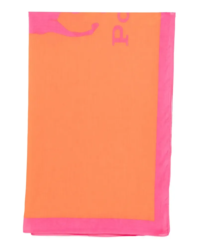 Ralph Lauren logo-print pareo - Orange Orange