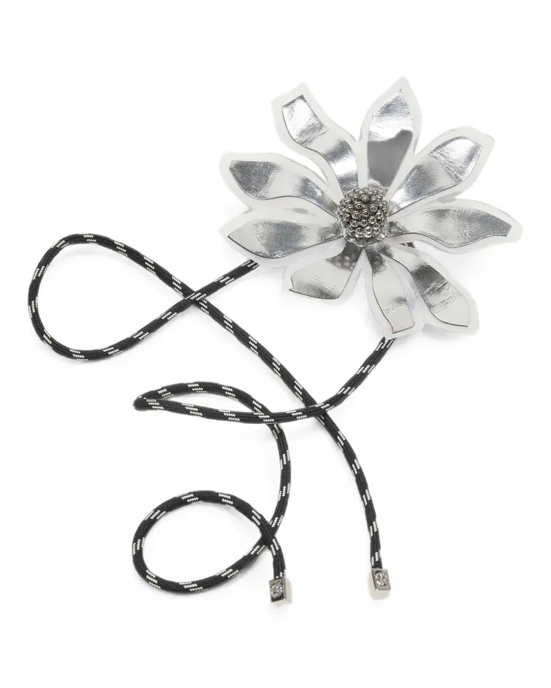 Dorothee Schumacher Gürtel mit Blumenapplikation - Grau Grau