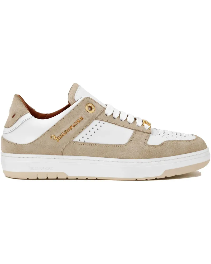 Billionaire Sneakers aus Wildleder - Weiß Weiß
