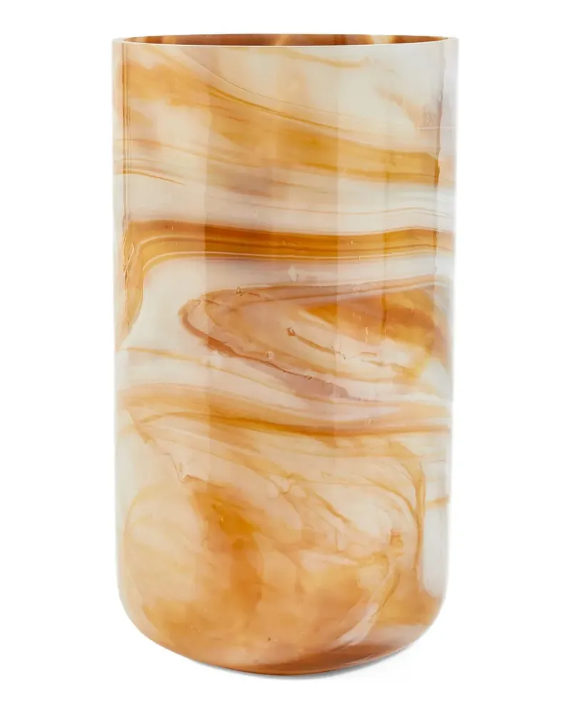 POLSPOTTEN Große Glasvase mit marmoriertem Design - Nude Nude