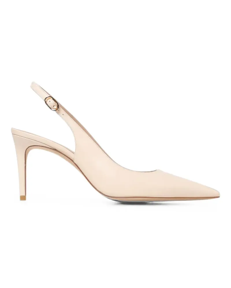 Stuart Weitzman Stuart Power pointed-toe slingback pumps - Nude Nude
